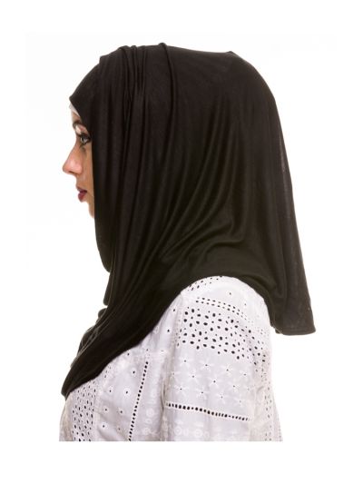 Black Jersey Instant Hijab
