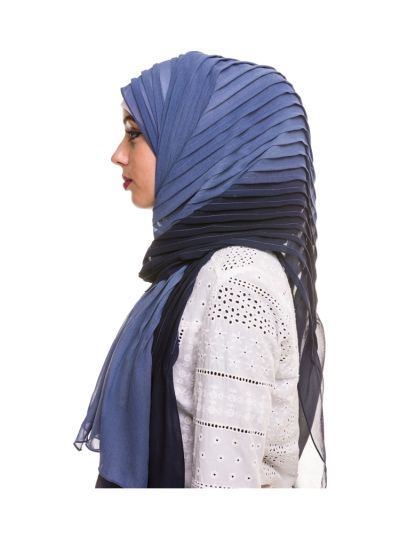 Shaded Pleated Hijab