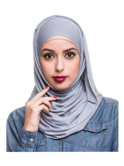 Grey Jersey Hijab