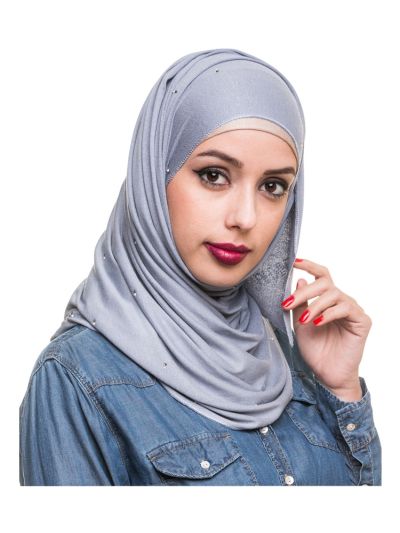 Grey Jersey Hijab