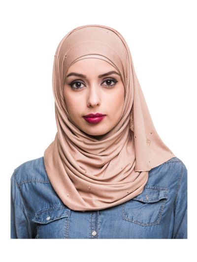 Khaki Jersey Hijab