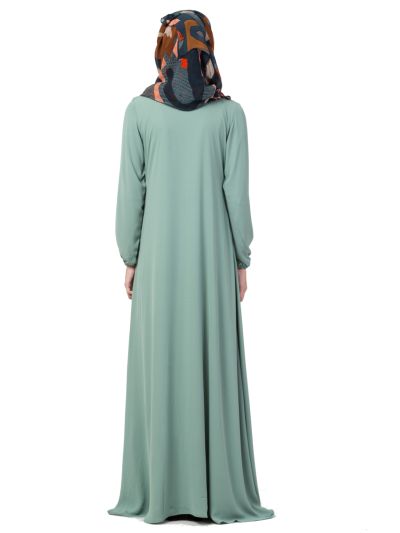 Three Layered A Line Abaya