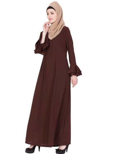 Zaiba Bell Sleeves Abaya