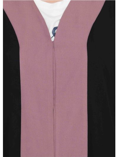 Hadiya Beautiful Front Open Abaya In Dual Color