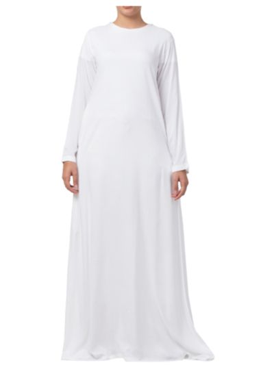 A Line Cotton Abaya With Side Pockets