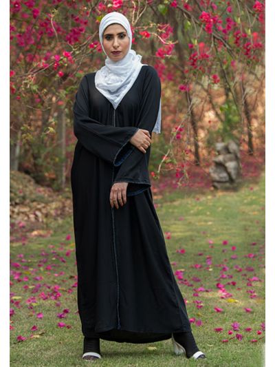 Abaya with Blue beads
