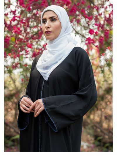 Abaya with Blue beads