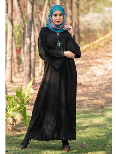 Exclusive Handwork Abaya in Crepe Fabric