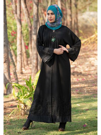 Exclusive Handwork Abaya in Crepe Fabric
