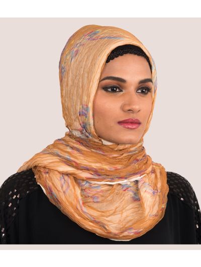 Cream Designer Hijab