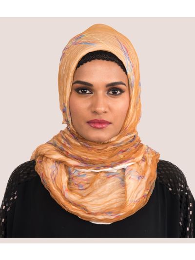 Cream Designer Hijab