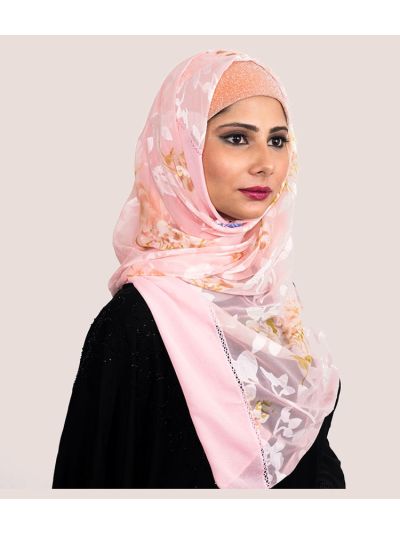Hijab with Flower Design