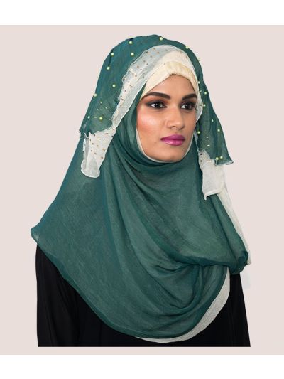 Hijab with Golden Beads