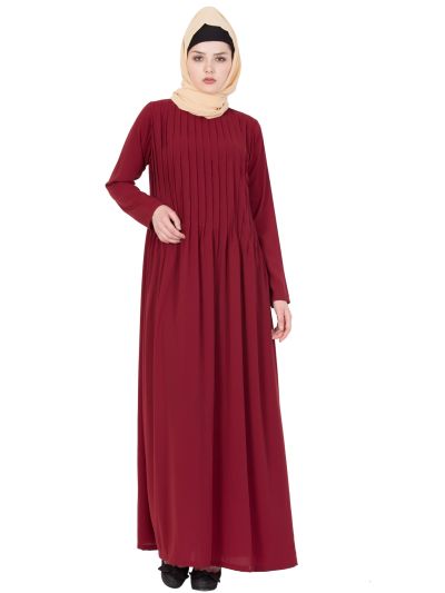 Multi Color Pin-tuck Abaya