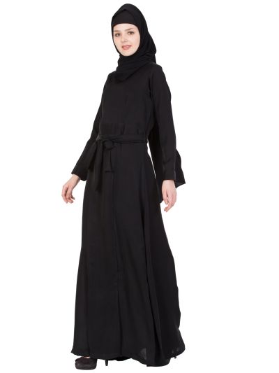 Beautiful Nida Abaya Dress With Belt Abaya