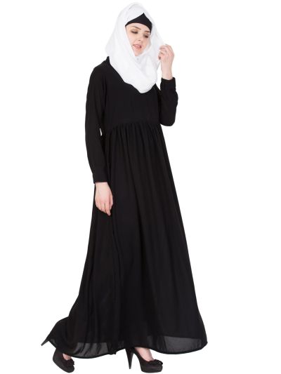 Black Classic Umbrella Abaya