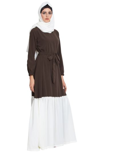 Falak Casual Dress Abaya with Dual Color