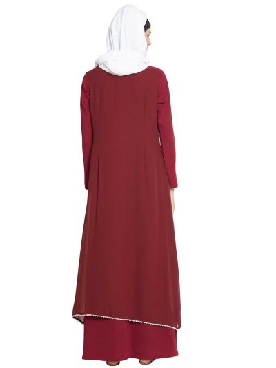 Ada Abaya with Jacket Pearl Lace