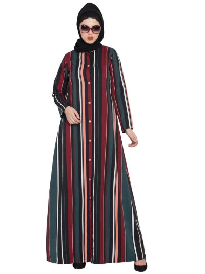 Light Weight Front Open Abaya Dress