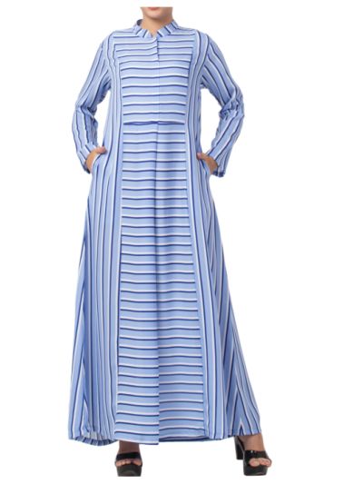 Designer Striped Dress For College Women