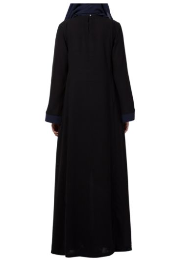 Flared Bottom Abaya Dress in Dual Color