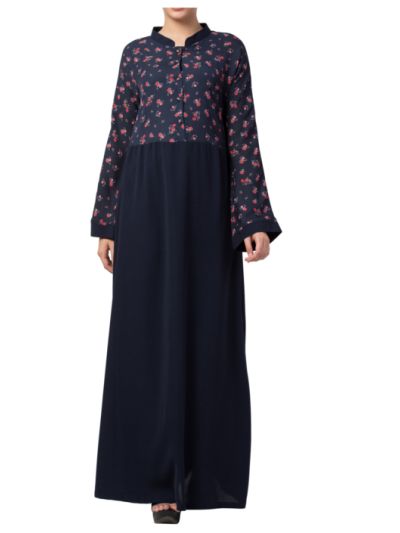 Printed Abaya Like Dress