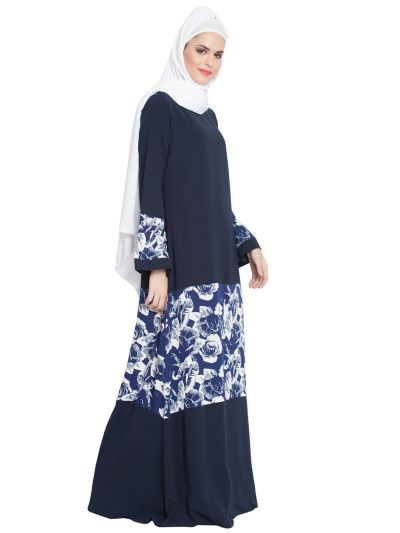 Adina Flow-rel Patched Abaya