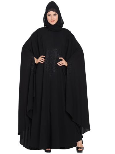 Black Embroidered Irani Kaftan