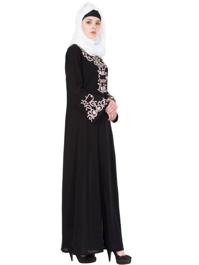 Black & Pink Princess Look Abaya