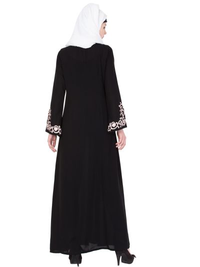 Black & Pink Princess Look Abaya