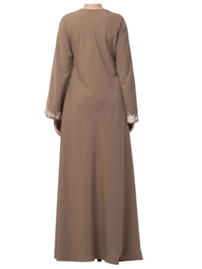 Beautiful Umbrella Flare Abaya Dress With Matching Embroidery Work