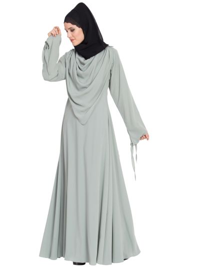 Dress Abaya with Detatchable Shawl