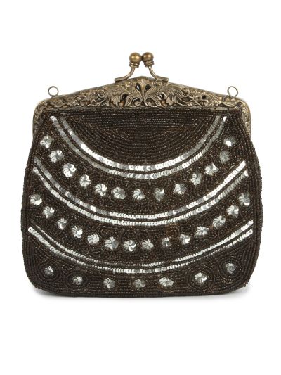 Leah Antique Silver Vintage Handbag