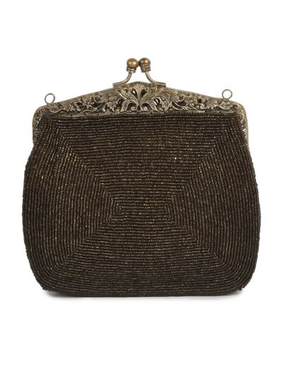 Leah Antique Silver Vintage Handbag