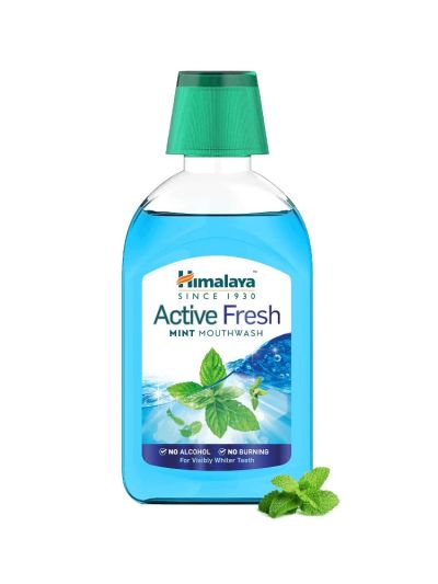 Himalaya Active Fresh Mint Mouthwash 215ml