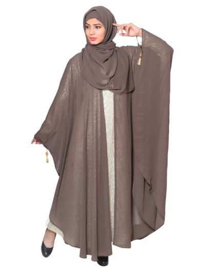 Beautiful Brown Colour Georgette Kaftan
