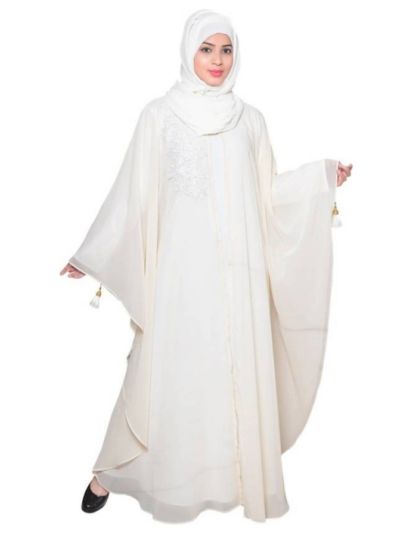 Beautiful White Colour Georgette Kaftan