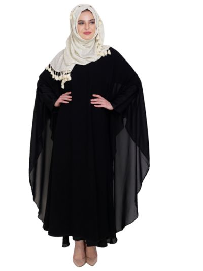 Beautiful Black Kaftan With Flare