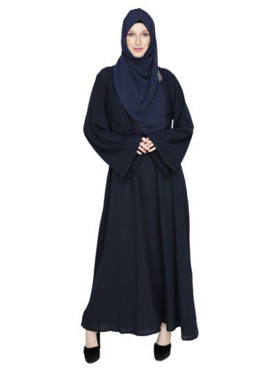 Pleated Abaya in Kashibo Fabric