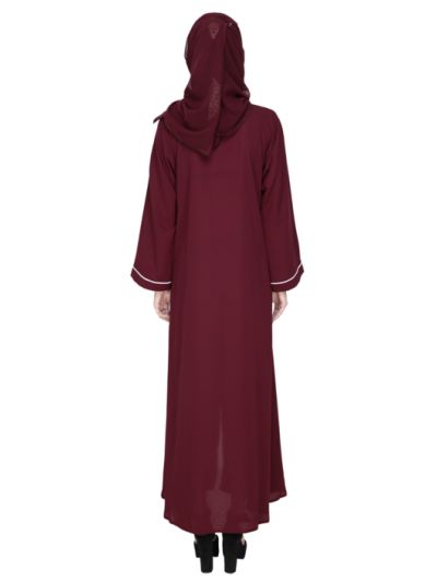 Embroidered Abaya in Kashibo Fabric