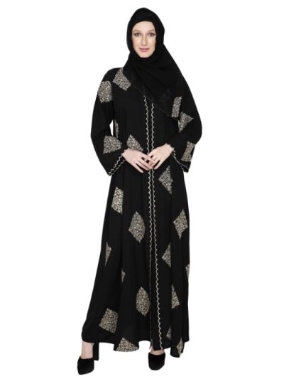 Embroidered Abaya in Kashibo Fabric