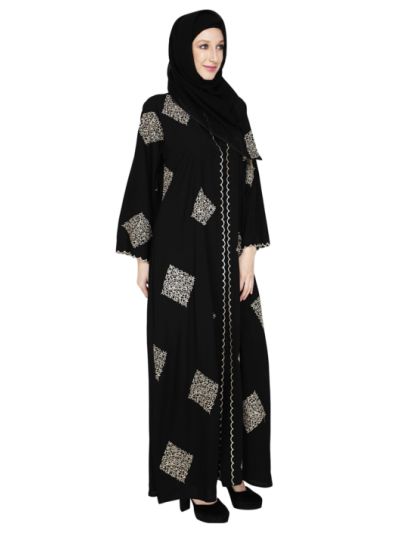 Embroidered Abaya in Kashibo Fabric