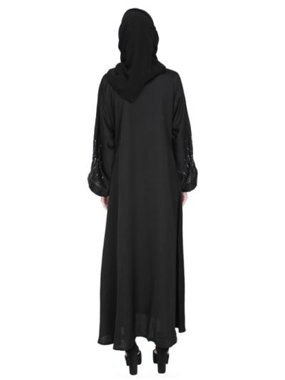 Embroidered Abaya in Nida Fabric