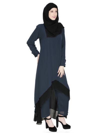 Double Layered Abaya in Georgette Fabric