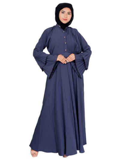 Double Layer Blue Kashibo Abaya