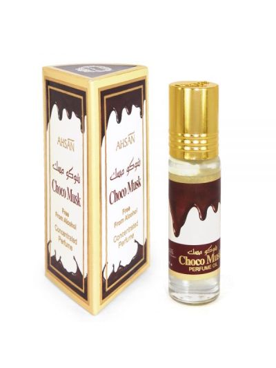 Ahsan Choco Musk | Rich Gourmand Alcohol-Free Fragrance | Attar 8 ML