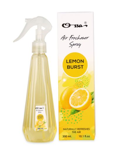 Ossa Lemon Burst Air Freshener Spray Long Lasting Home Fragrance 300 ml