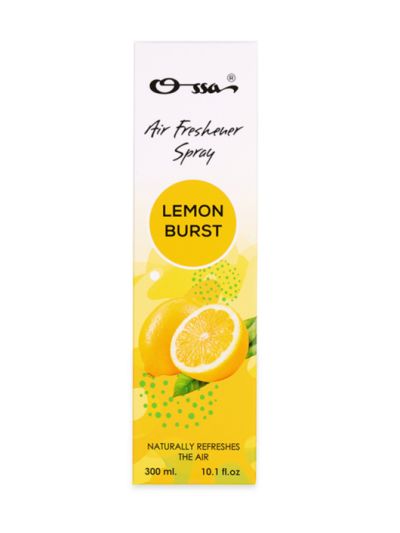 Ossa Lemon Burst Air Freshener Spray Long Lasting Home Fragrance 300 ml