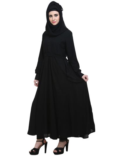 Black Large Flare Abaya