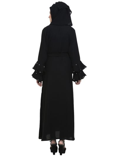 Black Designer Sleeve Style Abaya